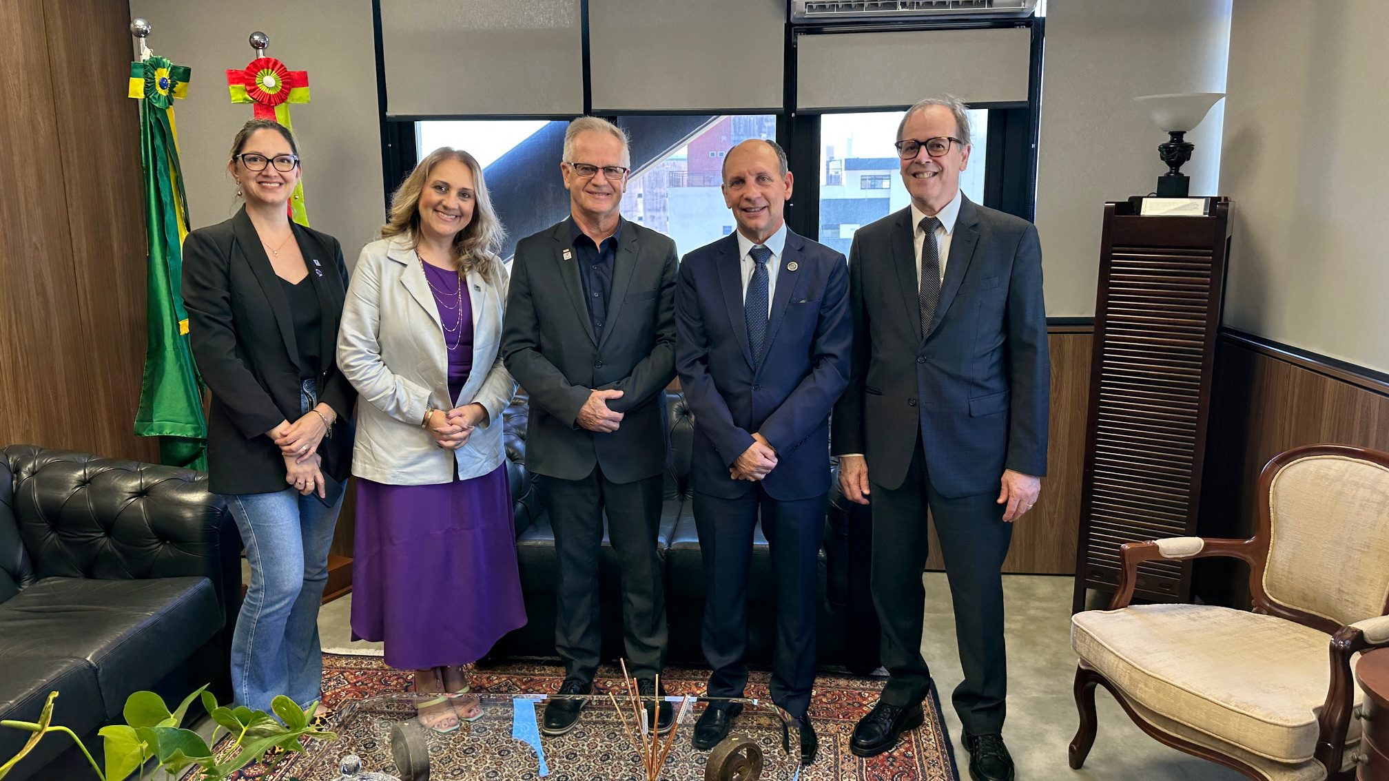 Presidente da Fetrancesc realiza visita institucional ao TRT-SC. 12/12/2024. Foto: TRT