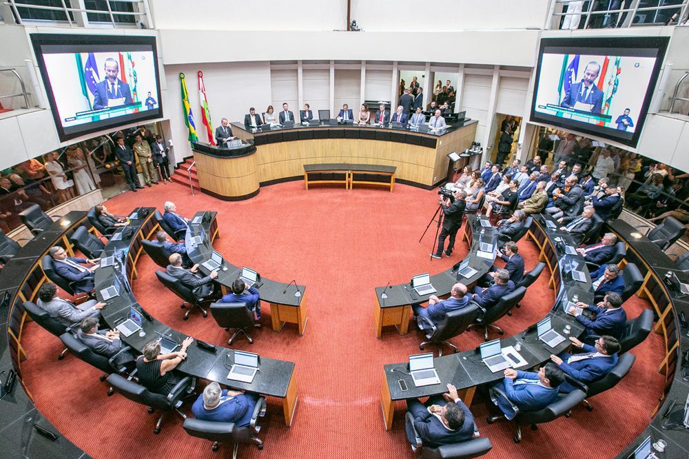 Alesc abre trabalhos legislativos com a leitura da mensagem anual do governador FOTO: Rodolfo Espínola/Agência AL