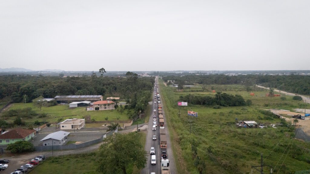 BR-280 (DRONE) FOTO: Rodrigo Correa/Agência AL