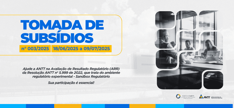 ANTT abre consulta pública para ouvir a sociedade sobre melhorias do Sandbox Regulatório no transporte terrestre