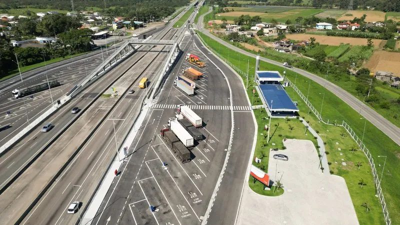 Ponto de Parada e Descanso de Palhoça Foto: Arteris/Divulgação