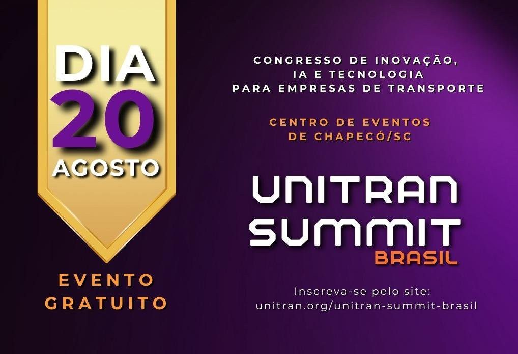 Com Unitran Summit, Chapecó será a capital da inovação em transporte e logística