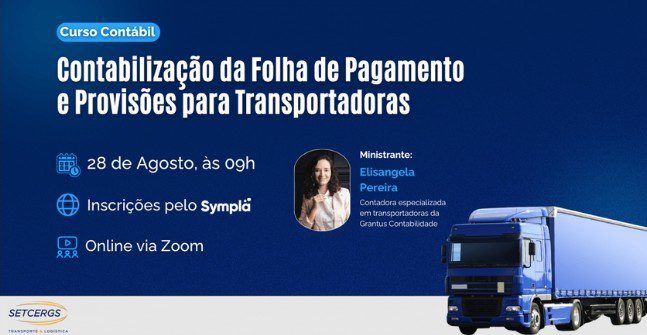 Curso Contábil capacita profissionais do setor de transporte sobre folha de pagamento e provisões