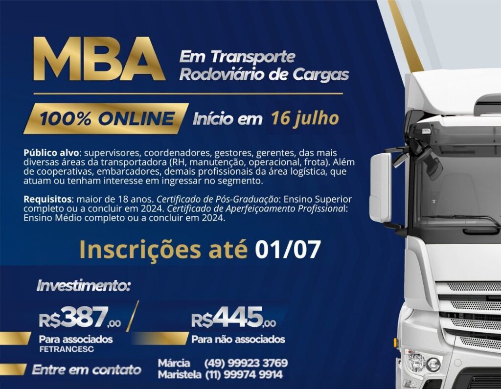 MBA TRANSPORTE DE CARGA