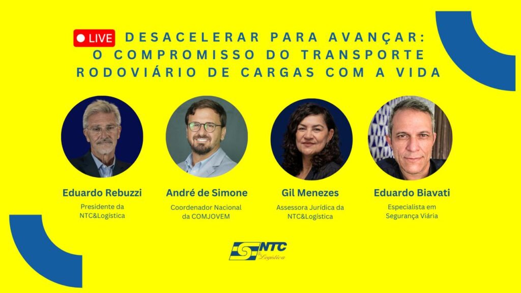 Live da NTC&Logística reforça o compromisso com a segurança viária no Maio Amarelo 2025