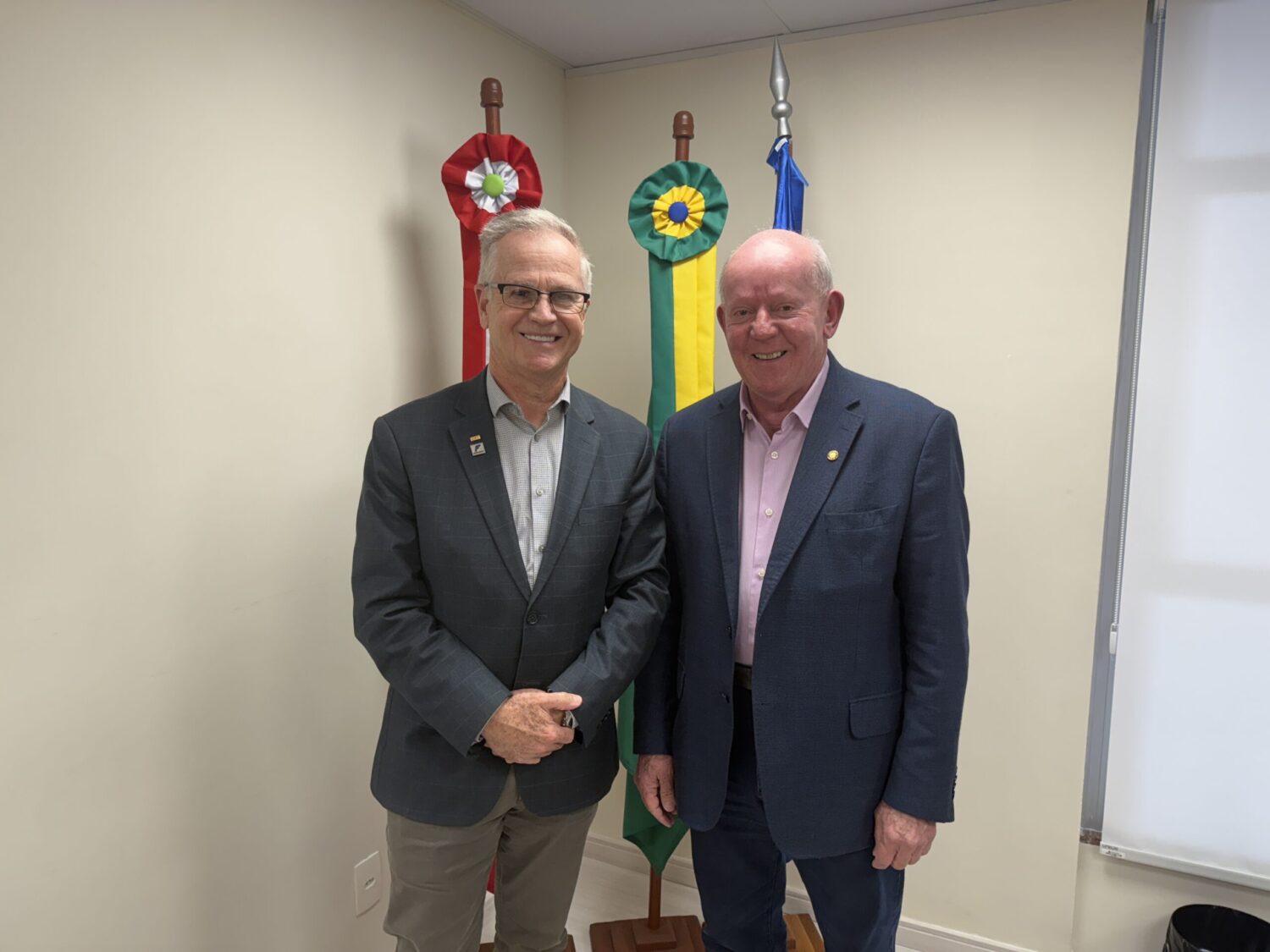 DAgnor e o deputado Marcos Vieira na Alesc 14/07/2025 