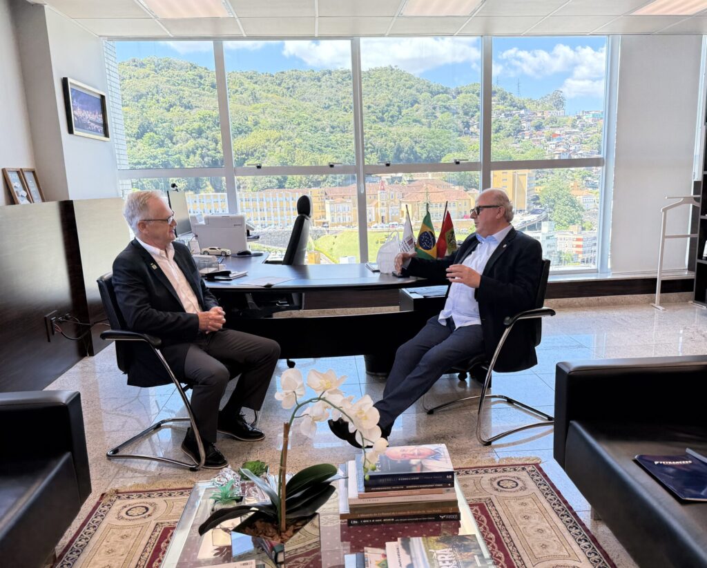 Visita institucional ao conselheiro Wilson Wan-Dall TCE
